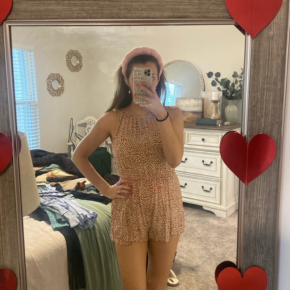 Pink Lily Romper
